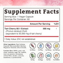 Bonawell Tart Cherry 60:1 Extract, 30000Mg Strength, Made From Montmorency Tart Cherries, Powerful Uric Acid Cleanse, Mobility, 2 Month Supply, 60 Capsules