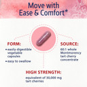 Bonawell Tart Cherry 60:1 Extract, 30000Mg Strength, Made From Montmorency Tart Cherries, Powerful Uric Acid Cleanse, Mobility, 2 Month Supply, 60 Capsules