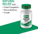 Bhi Mucus Natural Chest Congestion, Cough & Mucus Relief Easy Breathing Respiratory Health Support 9 Targeted Homeopathic Active Ingredients For Discomfort & Build-Up - 100 Tablets