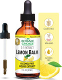 Botanic Choice Lemon Balm Liquid Extract, Alcohol Free, Gluten Free-Traditional Support For Tranquility-Fast Acting 1 Fluid Oz