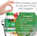 Botanic Choice Mega Fruits And Veggies Blend - 42 Fruit & Vegetable Superfood Capsules - Elderberry, Chlorella, Kale - Supplements - 60 Capsules