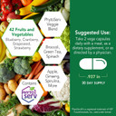 Botanic Choice Mega Fruits And Veggies Blend (60 Capsules) + Passion Flower Extract (1 Fl Oz) Bundle - Energy Balance & Superfood Supplement + Relaxation Support