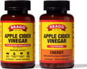 Bragg Original & True Energy Apple Cider Vinegar Capsules - Vitamin D3 & Zinc - B-12 Vitamins  Caffeine Free - 750Mg Of Acetic Acid  Immune & Weight Management Support - Non-Gmo, Vegan, Gluten