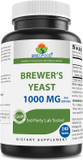 Brieofood Brewers Yeast 1000 Mg Per Serving - 240 Tablets - 3Rd Party Labe Tested For Purity & Quality