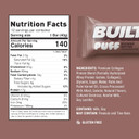Built Bar, Puff Protein Bars, Coconut Puff, 17G Protein Snacks, On-The-Go Bars, Only 140 Calories, 6G Sugar, Collagen, Gluten Free, 12 Count