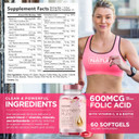 Built By Nature Vitamins For Women  Women'S Complete Daily Multivitamin Supplement With A, B, C, D, E, Iron, Calcium, Magnesium And Multi Minerals  Wellness & Immune Health Support - 120 Softgels