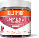 Bulletproof Sugar-Free Raspberry Elderberry Immune Gummies, 60 Count, Keto Supplement For Immune Support
