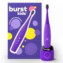 Burst Kids & Toddlers Electric Toothbrush (Purple) | Soft Bristles | Two Minute Timer | Rechargeable Battery | Easy-Grip Silicone Handle | 2 Modes For Healthy Smiles | Ages 3+