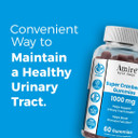 By Dr. Awan Super Cranberry Gummies, Helps Support Urinary Tract Health, Helps Boosts Immune Function, Gelatin-Free Cranberry Chews For Men & Women, 120Ct, 60-Day Supply