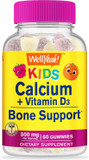 Calcium 500Mg + Vitamin D3 1000 Iu (25 Mcg) Gummies For Kids - Bone Health And Muscle Supprt, Immune Support Gummy, Non Gmo, Gluten Free, Mix Fruit Flavors - 60 Gummies