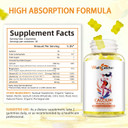 Calcium Magnesium Gummies Adults Kids - Sugar Free Chewable Vegan Algae Calcium Supplements For Women Men Support Plus Bone Strength With Zinc Potassium Vitamin D3 K2 Lemon Flavor 120Ct