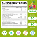 Calcium Magnesium Zinc Gummies With Vitamin D3, Sugar Free Calcium Gummies For Women Men, High Potency Magnesium Gummies For Bone & Muscle & Immune Health, Raspberry Flavor - 120 Count