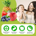 Calcium Magnesium Zinc Supplement With Vitamin D3, Sugar Free Calcium Gummies For Women Men, High Potency Magnesium Gummies For Bone & Muscle & Immune Health, Mixed Flavors - 60 Count