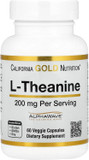 California Gold Nutrition L-Theanine, Featuring Alphawave®, 200 Mg, 60 Veggie Capsules