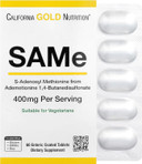 California Gold Nutrition Same (S-Adenosyl L-Methionine), 400 Mg, 60 Tablets