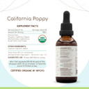 California Poppy B60 Usda Organic Tincture | High-Potency Herbal Drops, Alcohol-Free Extract | Certified Organic California Poppy (Eschscholzia Californica) Dried Herb And Flower 2 Fl Oz