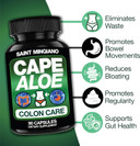 Cape Aloe Vera Capsules - Colon Cleanse, Detox & Flush - 90 Capsules. Gentle Constipation Relief And Bowel Movement Acting As Natural Herbal Laxative - Bowel Movement Digestive Health