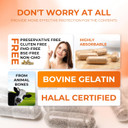 Capsules Size 1 Empty Gelatin Pill Gel Caps Pure Bovine Clear (1,000 Count) Gluten Free, Non-Gmo, Halal Certified Filling Kit With 2 Spoons For Diy Your Own Supplements