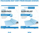 Care Science Hydrogel Sterile Burn Dressing Bandage Pads For Burn Relief, 4 Ct | Instant Cooling Relief For Minor Burns & Wounds