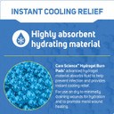 Care Science Hydrogel Sterile Burn Dressing Bandage Pads For Burn Relief, 4 Ct | Instant Cooling Relief For Minor Burns & Wounds