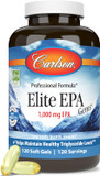 Carlson - Elite Epa Gems, 1000 Mg Epa Fish Oil, Wild-Caught, Norwegian Fish Oil Supplement, Sustainably Sourced, Helps Maintain Healthy Triglyceride Levels, 60 Softgels