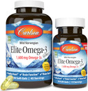 Carlson Labs Wild Caught Elite Omega-3, 1600Mg, Omega 3S, Soft Gels, 90 Count