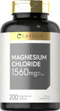 Carlyle - Magnesium Chloride | 1560Mg | 200 Tablets | Cloruro De Magnesio Supplement | Vegetarian, Non-Gmo, And Gluten Free Formula