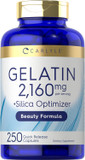 Carlyle Gelatin Capsules | 2160 Mg | 250 Pills | With Silica Optimizer | Non-Gmo, And Gluten Free Supplement