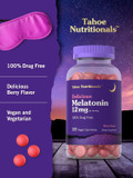 Carlyle Tahoe Nutritionals Melatonin Gummies 12Mg | 180 Count | Berry Flavor Gummy | Drug Free Supplement | Vegan, Non-Gmo, Gluten Free