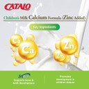 Catalo ChildrenS Liquid Calcium Magnesium Zinc, Peach And Mango Flavor, Multi-Minerals For Bone & Teeth For Kids Calcium, Kids Zinc, No Artificial Colors & Flavors