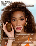 Cay Skin Isle Invisible Sunstick Spf 35  Travel Size Broad Spectrum Face Sunscreen For On-The-Go Protection  Hydrating, Reef Safe Lotion With Natural Finish For All Skin Types  0.5 Oz