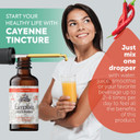 Cayenne Tincture Extract, Organic Cayenne (Capsicum Annuum) Dried Pepper - Vegetable Glycerin - Non-Gmo - 2 Oz