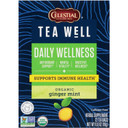 Celestial Seasonings Teawell Herbal Tea, Daily Wellness, Organic Ginger Mint, 12 Count