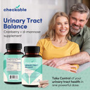 Checkable® Urinary Tract Balance - Bladder Health And Urinary Tract Cleanser Vitamins For Men And Women - 1350Mg With D-Mannose And Cranberry - 240 Capsules