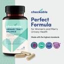 Checkable® Urinary Tract Balance - Bladder Health And Urinary Tract Cleanser Vitamins For Men And Women - 1350Mg With D-Mannose And Cranberry - 60 Capsules