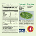 Chlorella & Spirulina 720 Tablets - Chlorella, Spirulina, Antioxidants, Vitamins, Rich In Proteins, Broken Cell Wall (720 Count)