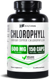 Chlorophyll Capsules 600Mg | 150 Veg Capsules | Premium Plant-Based Formula | Naturally Sourced | Made In The Usa