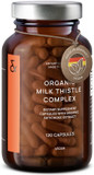 Clav Organic Milk Thistle & Artichoke Extract Complex -Rich In Silymarin & Bitters - Liver Support + Detox Supplement - 120 Capsules (60 Days Supply) - Vegan - Made In Germany