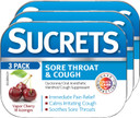 Sucrets Sore Throat Lozenges, Wild Cherry Flavor, 18 Count