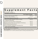 Codeage Hair Growth + Smooth Skin Max Vitamins Supplement - Patented Lustriva & Sod B Dimpless Superoxide Dismutase - Hair Growth Health Skin Cellulite Support - Biotin, Vitamin C, Msm - 30 Capsules