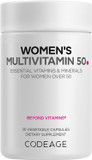 Codeage WomenS Multivitamin 50 - Essential Vitamins For Women Over 50, Methylated Folate, Magnesium, Selenium, Vitamin B6, B12, D3 Antioxidants - 1 Pill Per Serving - Gluten-Free - 30 Capsules