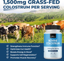 Colostrum Supplement Extra Strength 1500Mg Per Serving - Grass Fed Colostrum Capsules From Bovine First Milking, Supports Gut Health And Immunity For Women And Men - Non-Gmo, Gluten Free, 90 Count