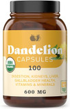 Complete Natural Products Pure Organic Dandelion Root Capsules - 530Mg Capsules 100 Pills Dried Dandelion Root Herbal Supplement