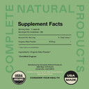 Complete Natural Products Raw Sea Kelp Powder Supplement - 600Mg Capsules 100 Pills Powdered Raw Seaweed & Thyroid Support Supplement