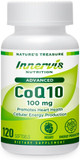 Coq10 100Mg 120 Softgels Promote Heart Health Energy Production Powerful Antioxidant Supplement