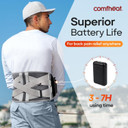 Cordless Heating Pad With Vibration Massage For Back Pain Relief, 10000Mah Long Lasting Battery Portable Lower Back Massager Heated Back Brace Father'S Day Gifts, For Dad Mom, Fits Size S/M