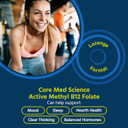 Core Med Science Methyl B12 Folate Supplement For Women & Men - 5-Mthf Pills Support Mood, Cognitive, & Heart Health - Methylfolate Vitamin B9 For Homocysteine Levels & Methylation Cycle (60 Count)