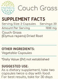 Couch Grass 120 Capsules, 500 Mg, Made With Couch Grass (Elymus Repens) Dried Root (120 Capsules)