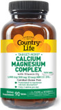 Country Life Target-Mins Calcium Magnesium With Vitamin D-Complex, 1000Mg/500Mg/10Mcg, 90 Tablets, Certified Gluten Free, Certified Vegetarian
