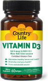 Country Life Vitamin D3 2500 I.U. Gluten-Free, 60 Softgels